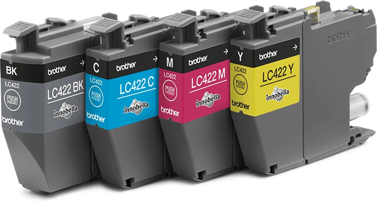Brother LC-422VAL Cartridge - 550 pagina's - Zwart/Cyaan/Magenta/Geel