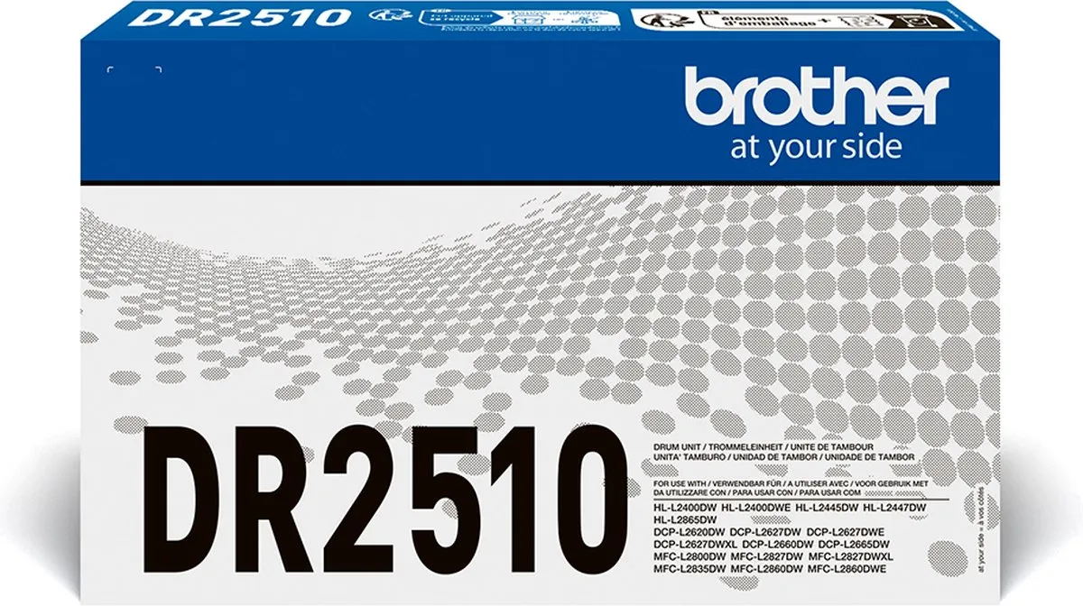 Brother DR2510 Drum - 15.000 pagina's - Zwart
