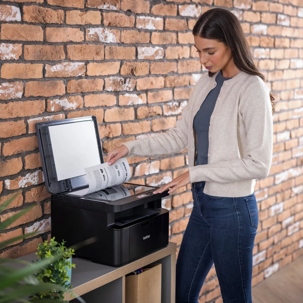 Brother DCP-L1642W 3-in-1 Laserprinter - A4 - Zwart - afbeelding 3 van 6