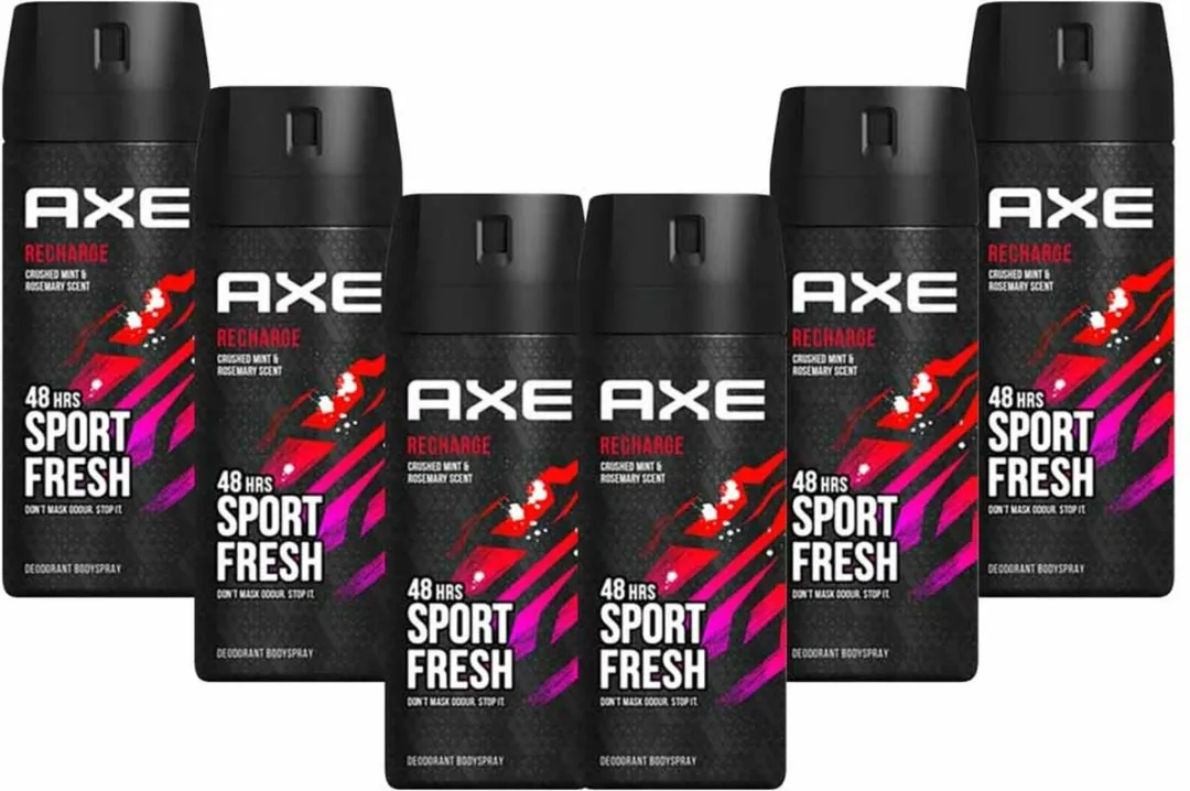 Axe Deodorant Bodyspray Sport Recharge 150ml - 6 Stuks