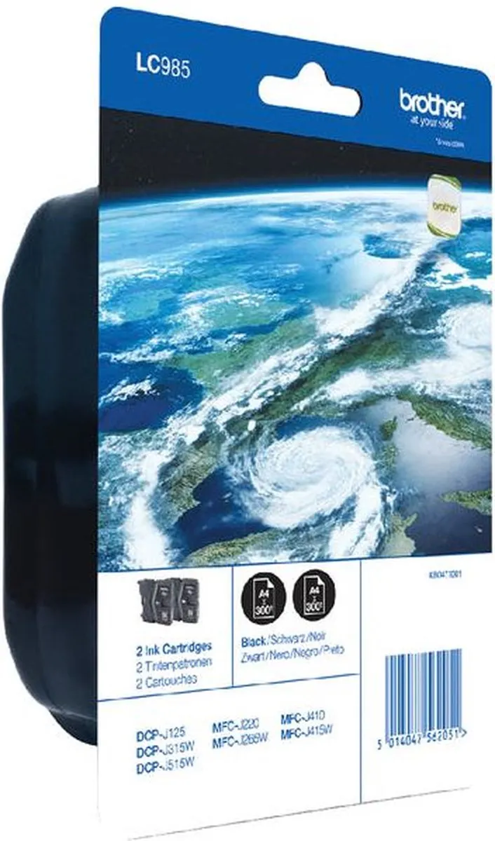 Brother LC-985BKBP2 Inktcartridge - Zwart