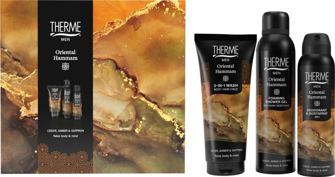 Therme Men Oriental Hammam Verzorgingsset - 3 Stuks