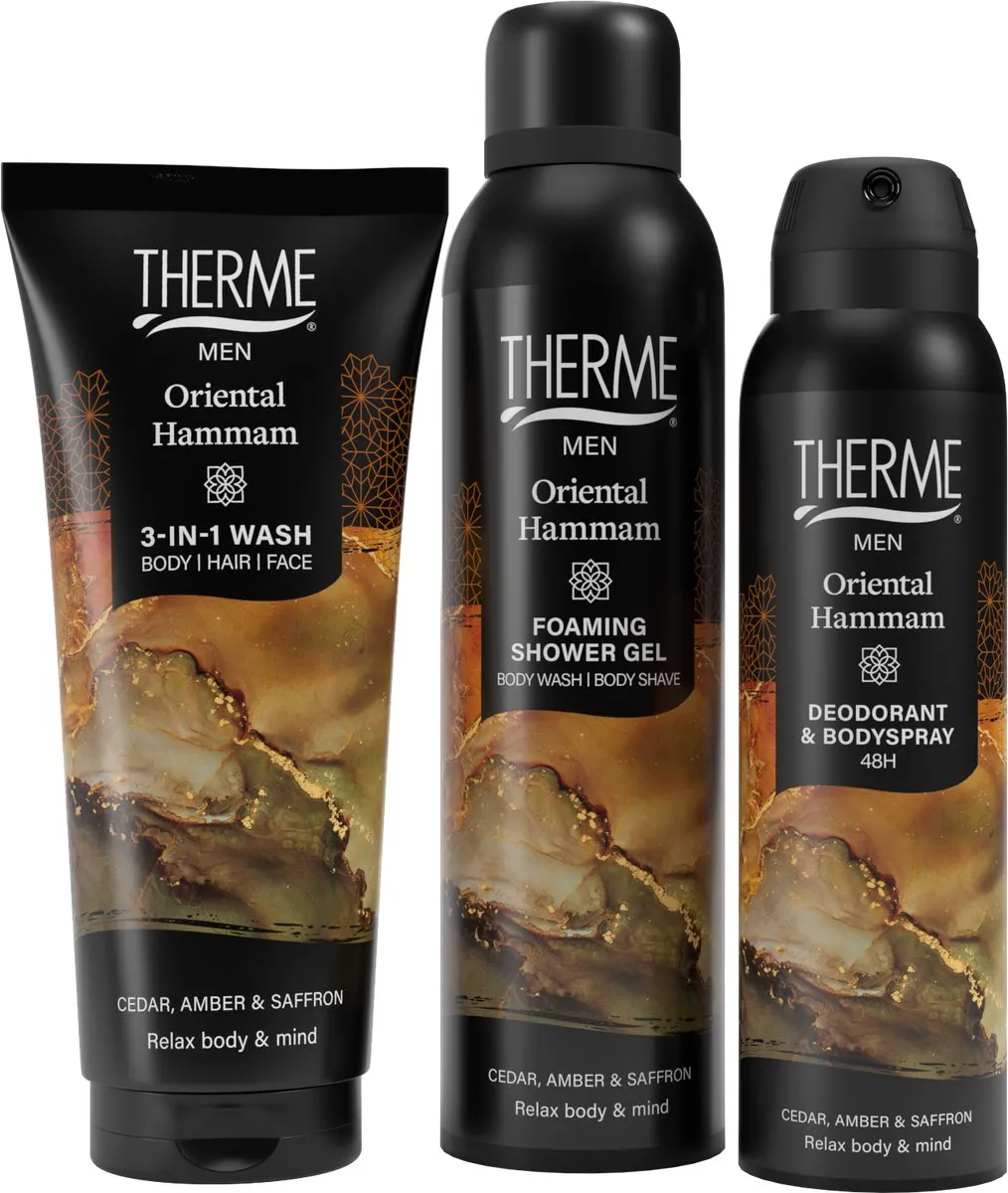 Therme Men Oriental Hammam Verzorgingsset - 3 Stuks