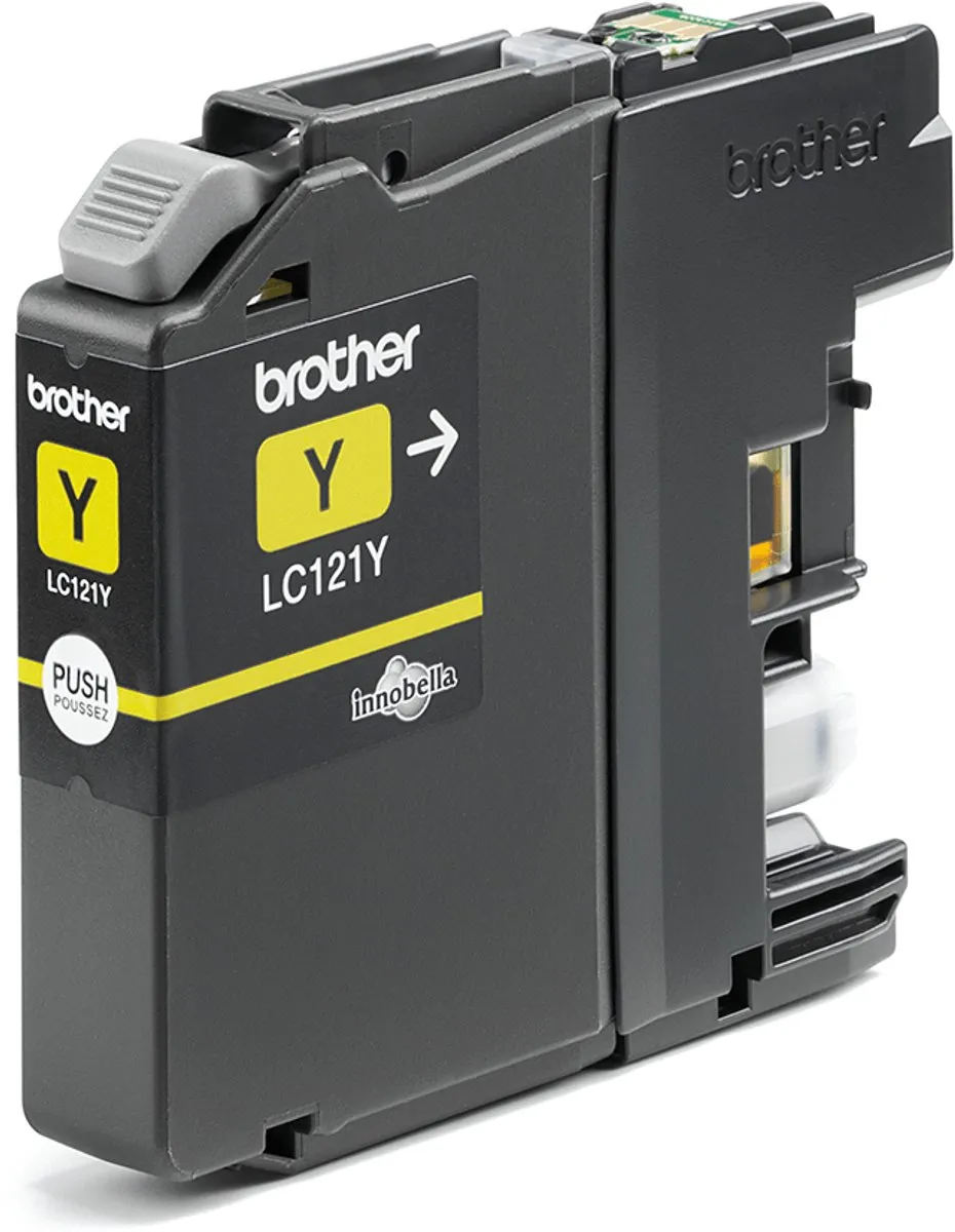 Brother LC-121Y Inktcartridge Geel - 300 pagina's