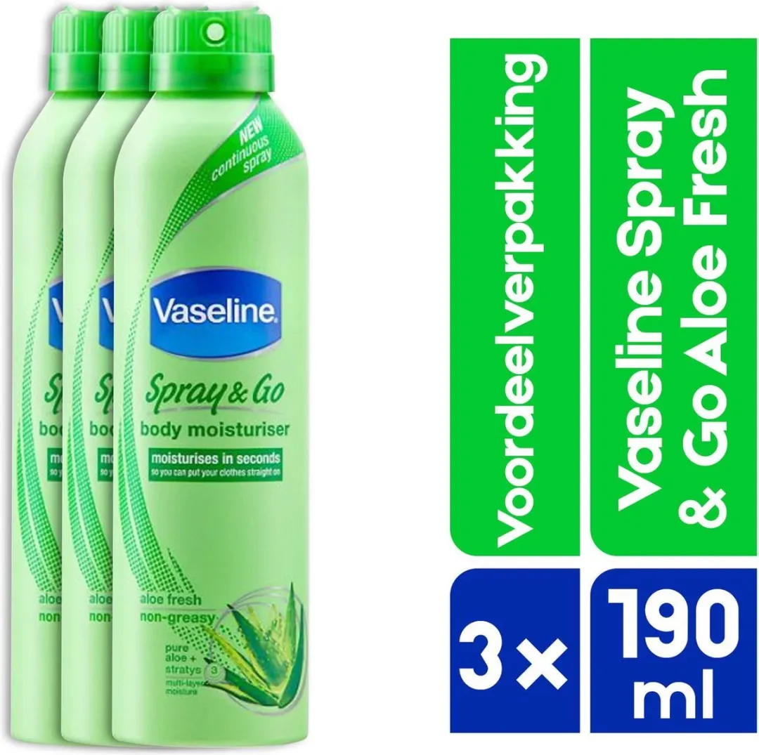 Vaseline Spray & Go Aloe Fresh Bodylotion 570ml