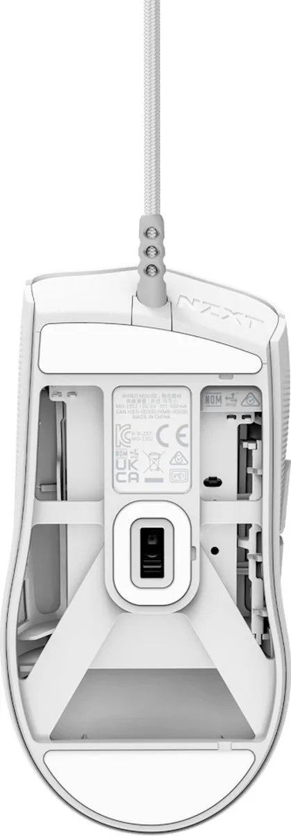 NZXT Lift 2 Ergo Wit Gamingmuis 26000 DPI