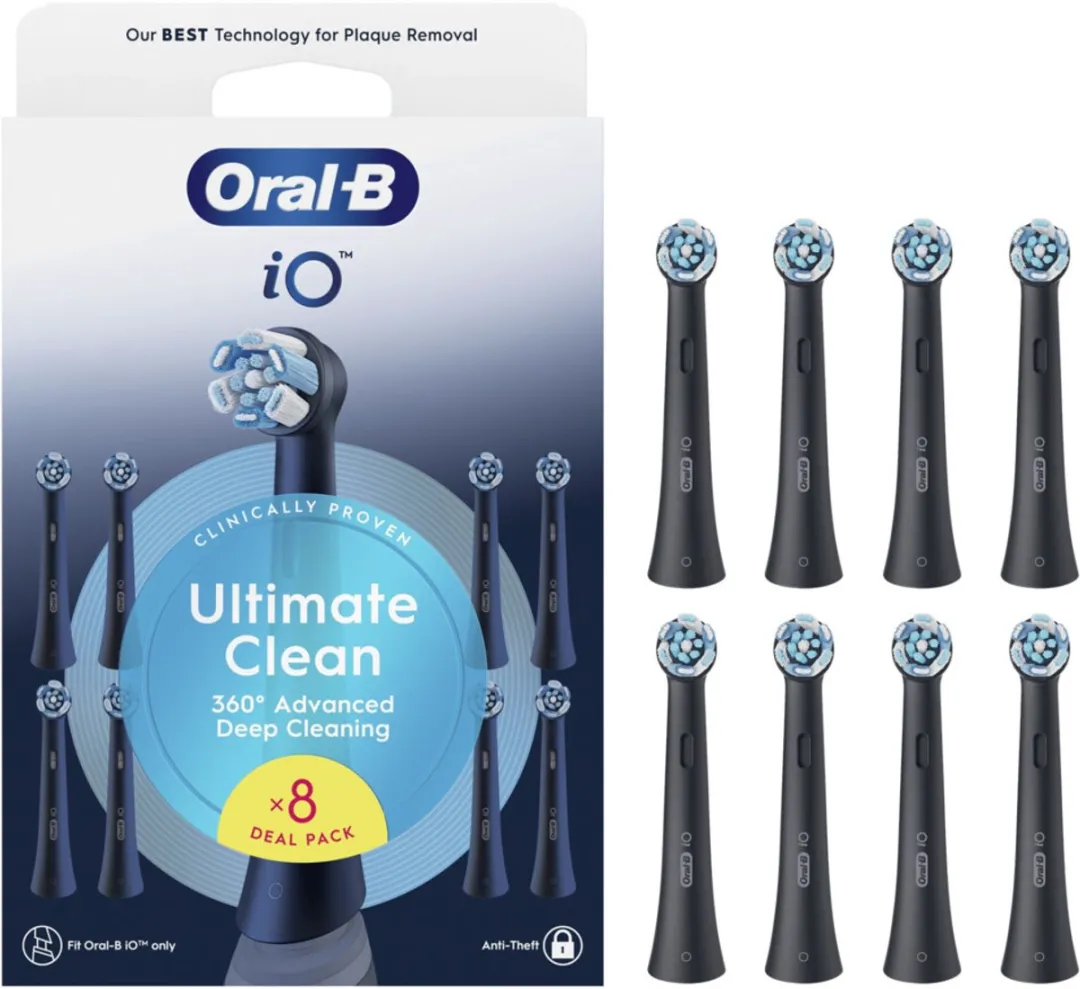 Oral-B iO Ultimate Clean Opzetborstels - 48 Stuks (6x8) - Zwart