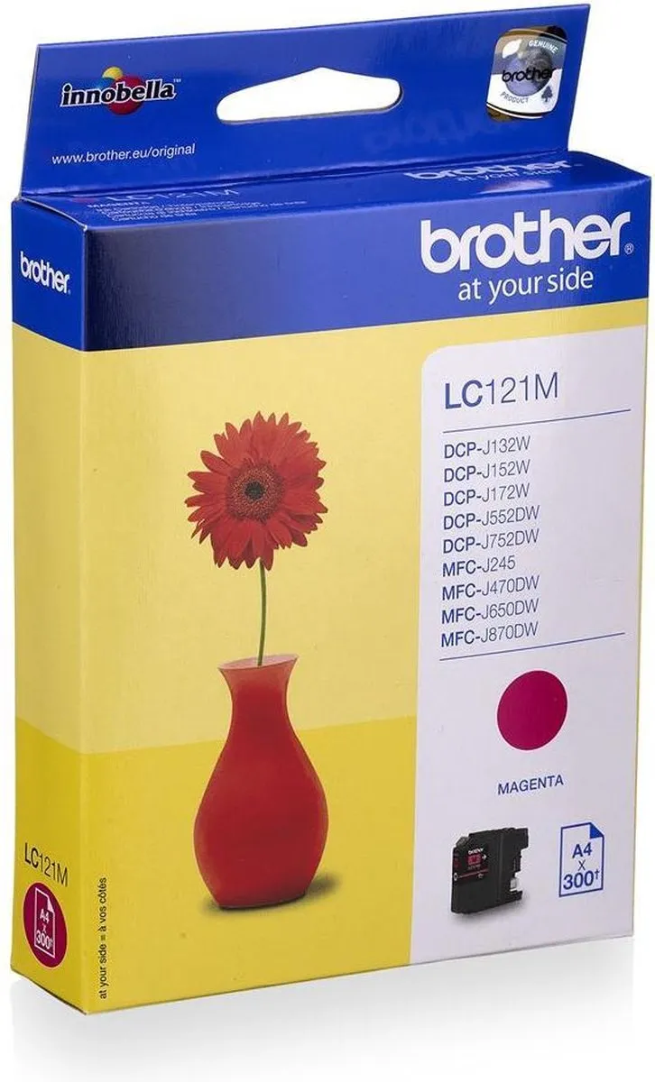 Brother LC-121M Magenta Inktcartridge - 39ml
