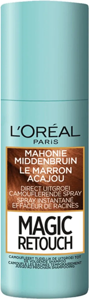 L'Oréal Paris Magic Retouch Uitgroeispray Mahonie Middenbruin 225ml