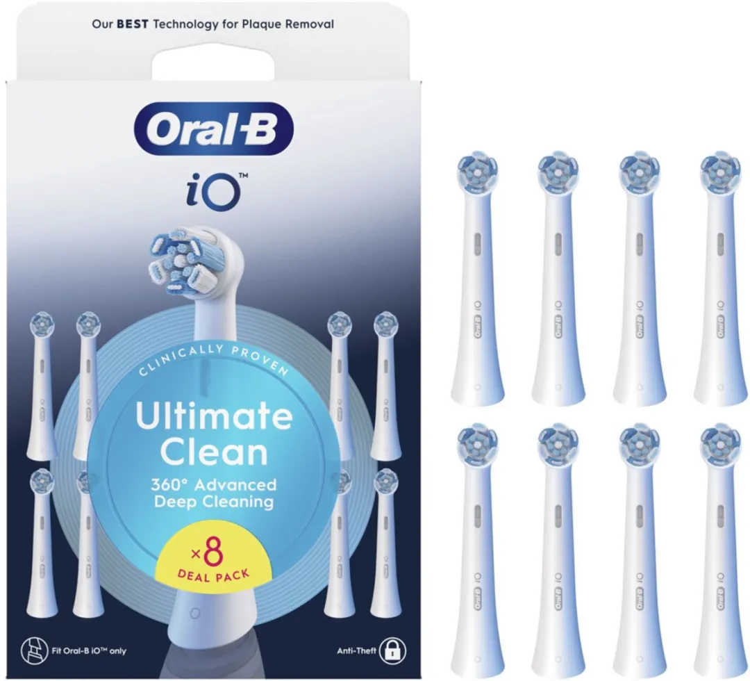 Oral-B iO Ultimate Clean Opzetborstels Wit - 48 Stuks