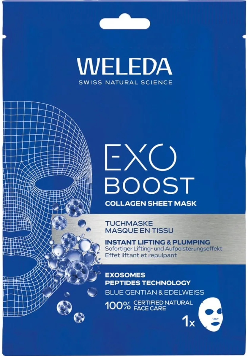 Weleda Exo Boost Collagen Sheet Mask - 3 Stuks