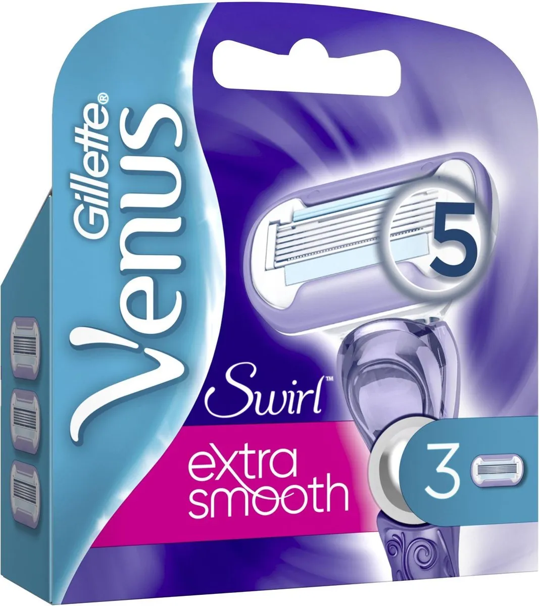 Gillette Venus Swirl Extra Glad Scheermesjes - 5 Bladen - 3 Stuks - afbeelding 5 van 6