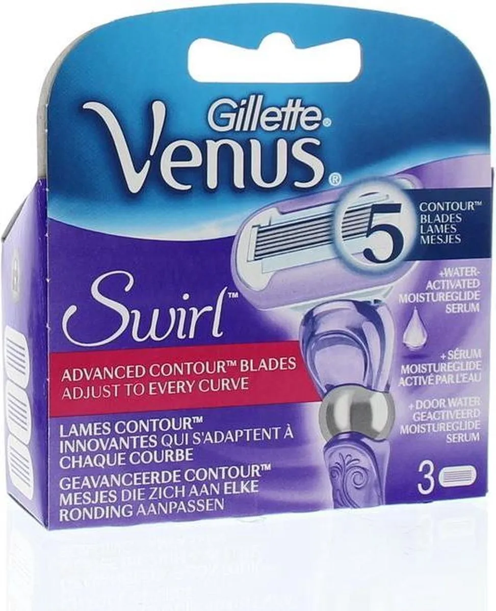 Gillette Venus Swirl Extra Glad Scheermesjes - 5 Bladen - 3 Stuks - afbeelding 6 van 6