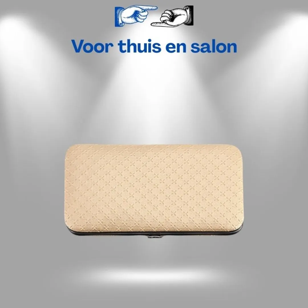 Lean Toys Manicure & Pedicure Set 20-delig - Beige Etui - afbeelding 6 van 6