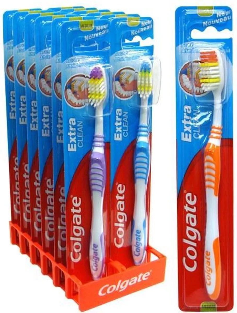 Colgate Extra Clean Tandenborstels - 6 Stuks