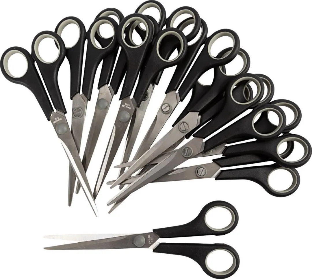 Creativ Company Kinderschaar 12 Stuks - 17cm - Zwart