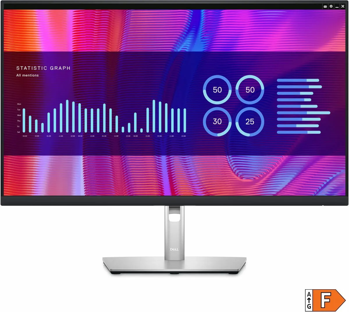 Dell P2723DE Monitor 27 inch QHD IPS - 90W USB-C