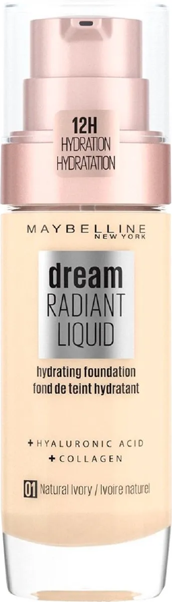 Maybelline New York Dream Radiant Liquid Foundation 01 Natural Ivory