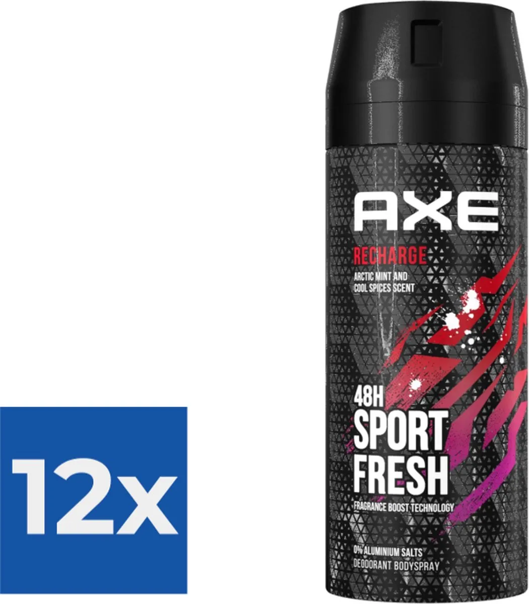 Axe Sport Bodyspray Recharge 150ml - 12 Stuks