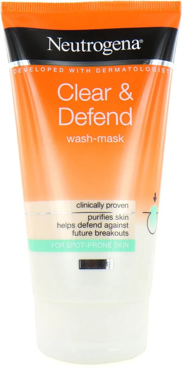 Neutrogena Clear & Defend Wash-Mask 150g