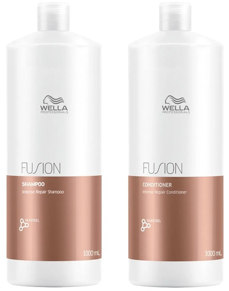 Wella Fusion Intense Repair Shampoo & Conditioner 1000ml