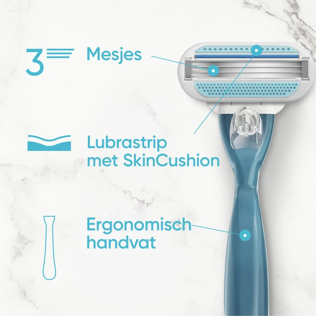 Gillette Venus Smooth Scheermesjes 3-delig - 16 Stuks