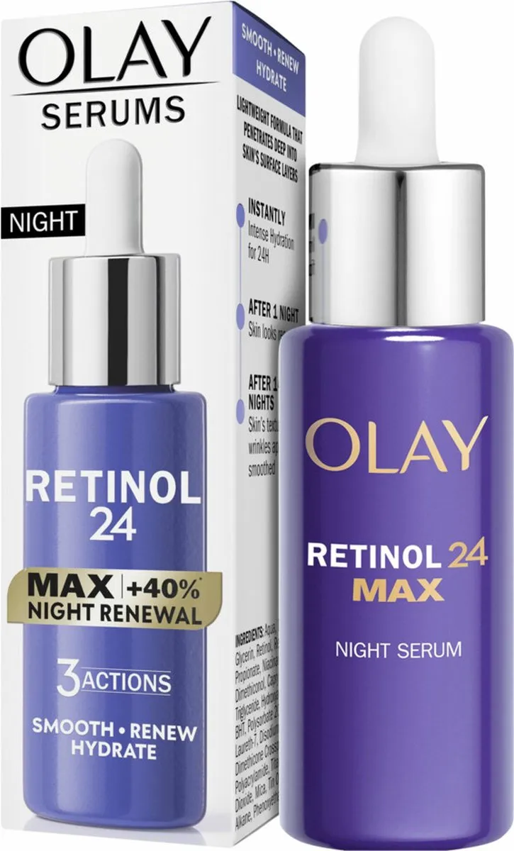 Olay Nachtserum Retinol 24 MAX 3 Acties 240ml - 6x40ml