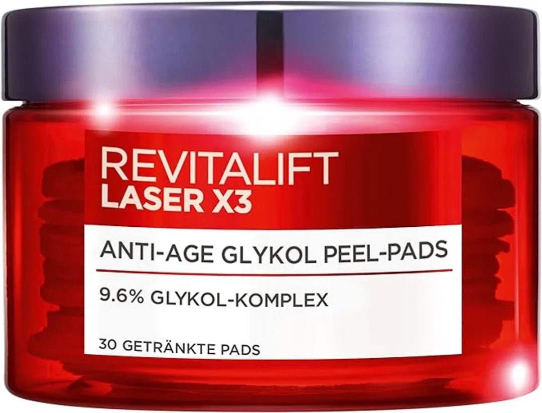 L'Oréal Paris RevitaLift Laser X3 Glycol Peel Pads 30 Stuks