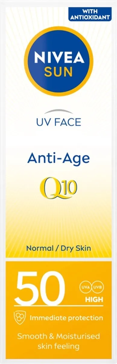 NIVEA Sun UV Face Anti-Age Q10 SPF50 Zonnebrandcrème 50ml