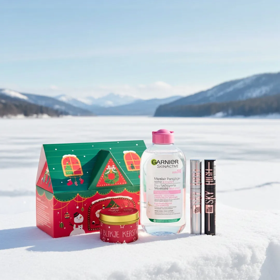 Garnier Kerst Cadeauset 4-delig - Micellair Water, Mascara & Kaars