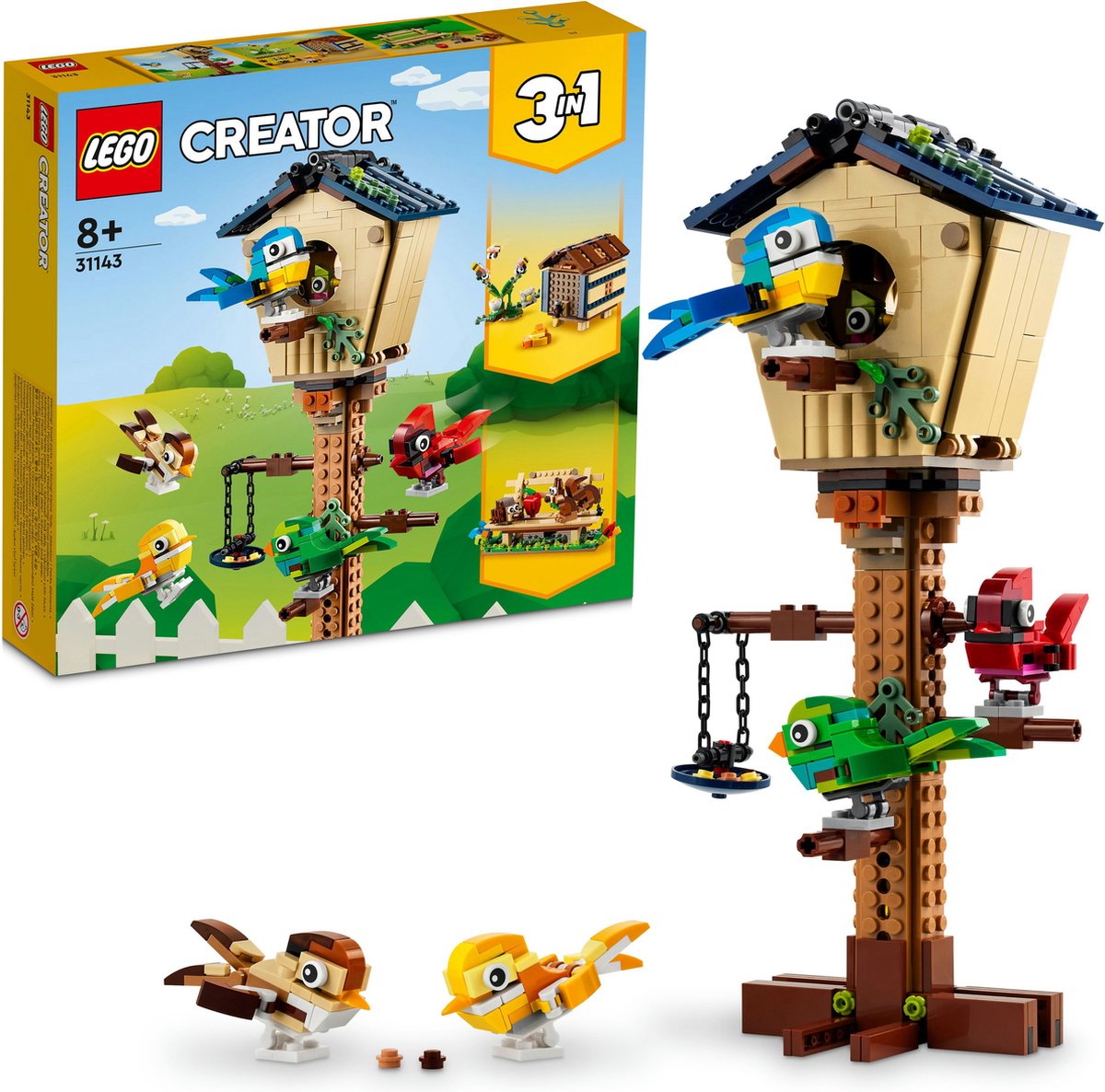 LEGO Creator 3-in-1 Vogelhuisje - 31143