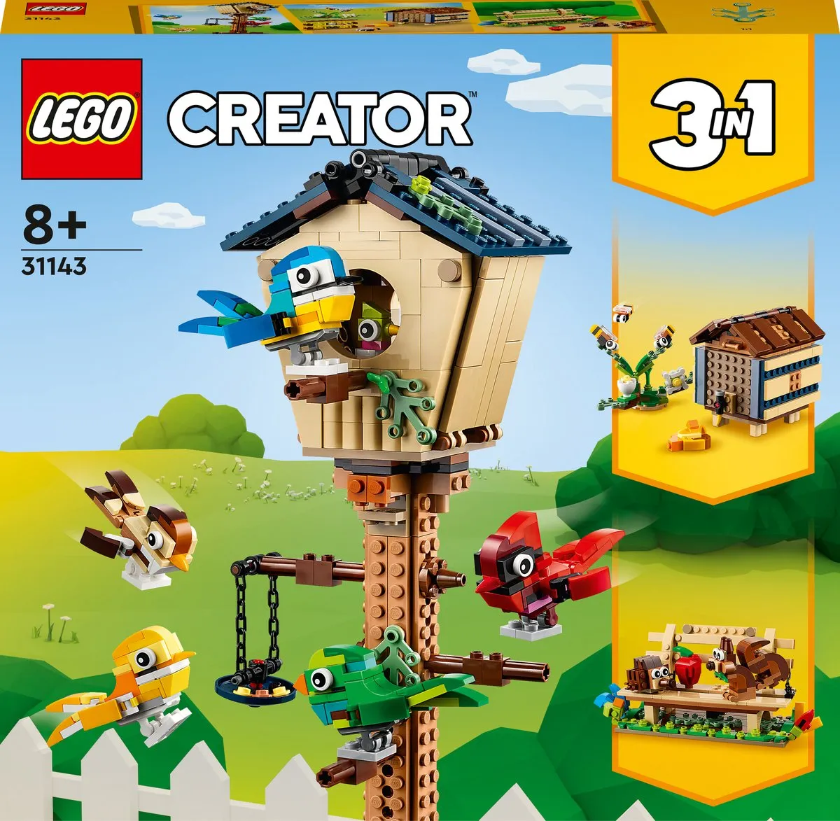 LEGO Creator 3-in-1 Vogelhuisje 31143