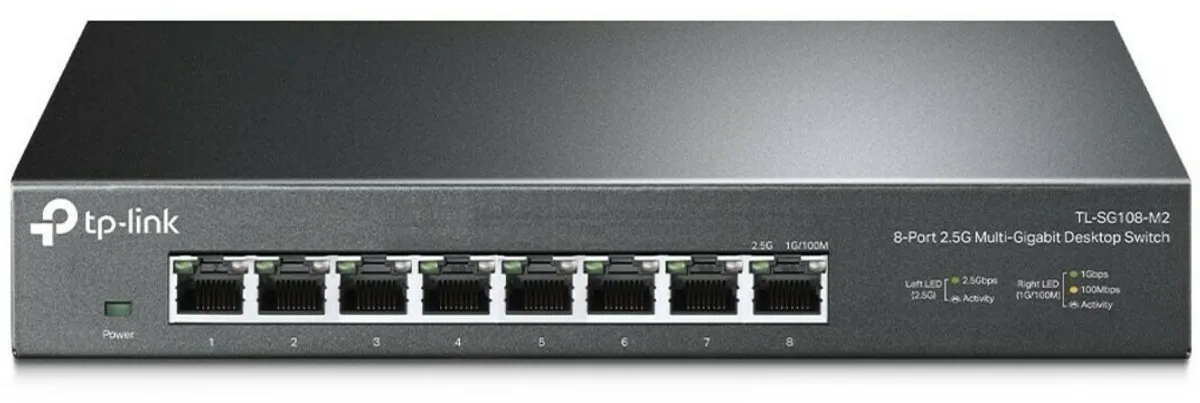 TP-Link TL-SG108-M2 8-Poorts Unmanaged Switch - Zwart