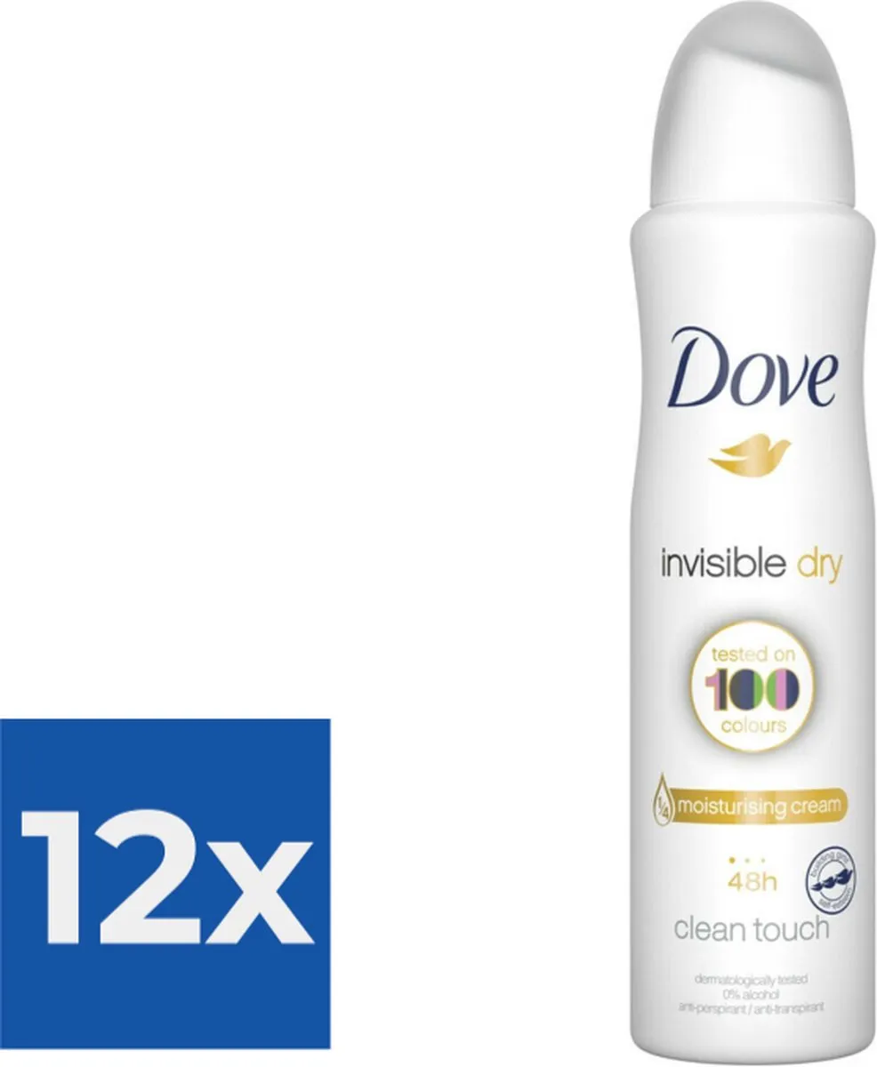 Dove Invisible Dry Deospray - 12 Stuks (1800ml)