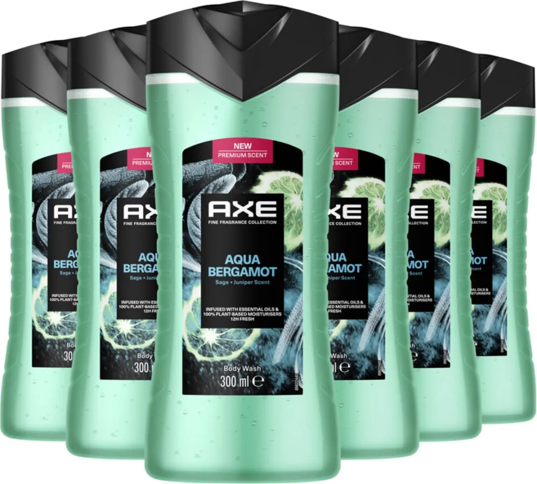 Axe Aqua Bergamot Douchegel - 12x300ml - afbeelding 3 van 4