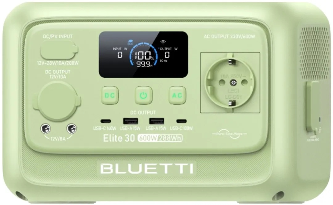 Bluetti Elite 30 V2 Powerstation 600W 288Wh - afbeelding 6 van 6