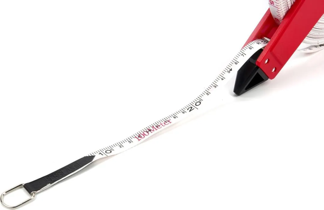 HBM 10103 Fiberglas Meetband 100m x 13mm - Rood