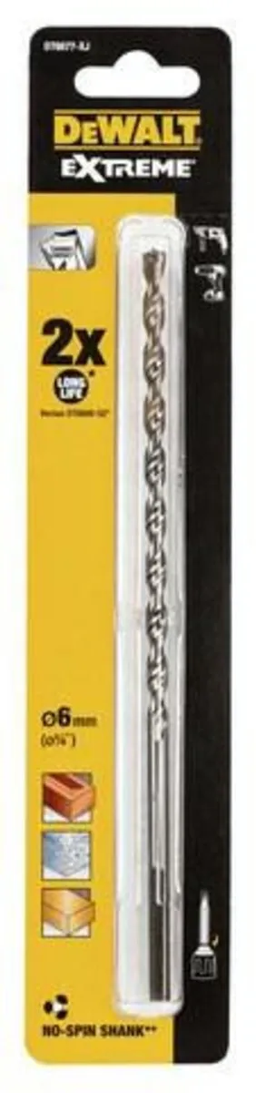 DeWalt Extreme Steenboor 6x200mm HM-punt