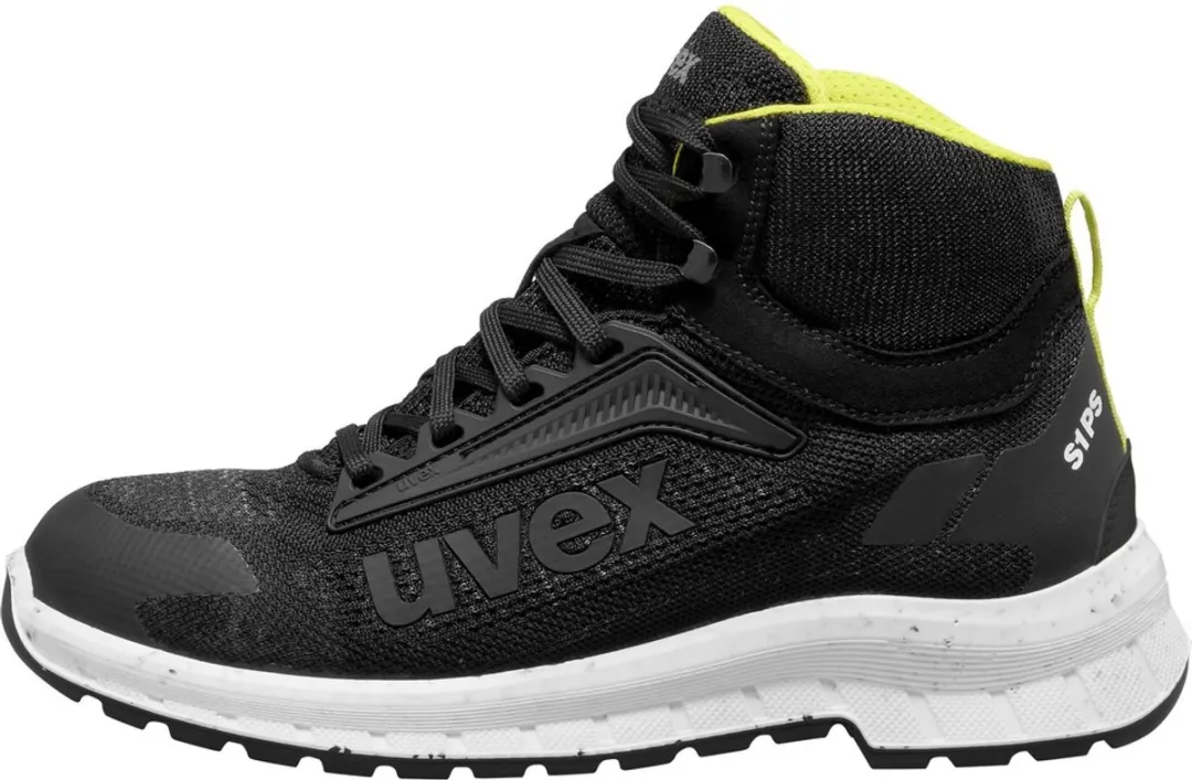 Uvex 2 Trend S1 PS 69043 Veiligheidsstiefel - 45 - Zwart/Geel
