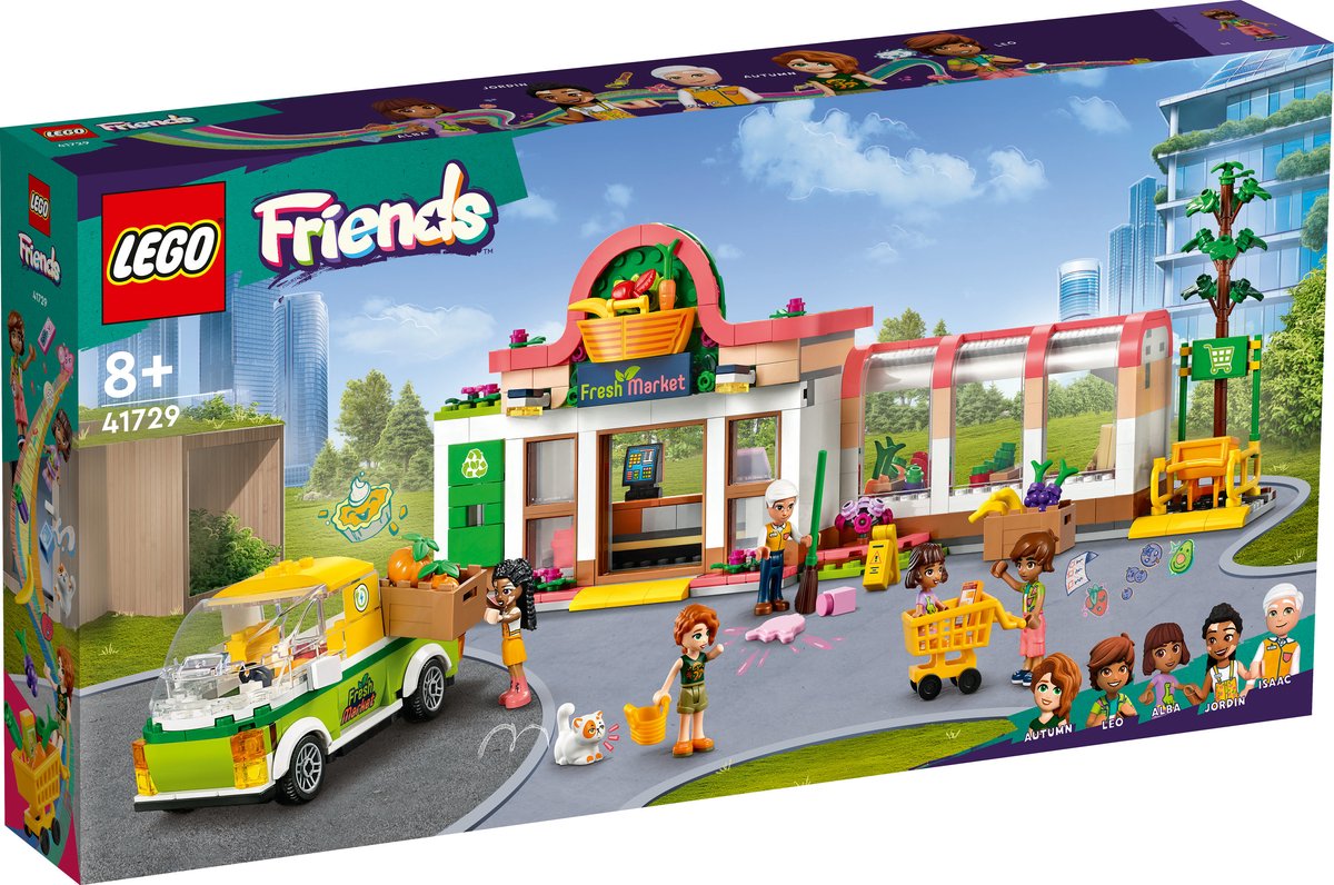 LEGO Friends Biologische supermarkt Speelgoed met Vrachtwagen en Minipoppetjes - 41729