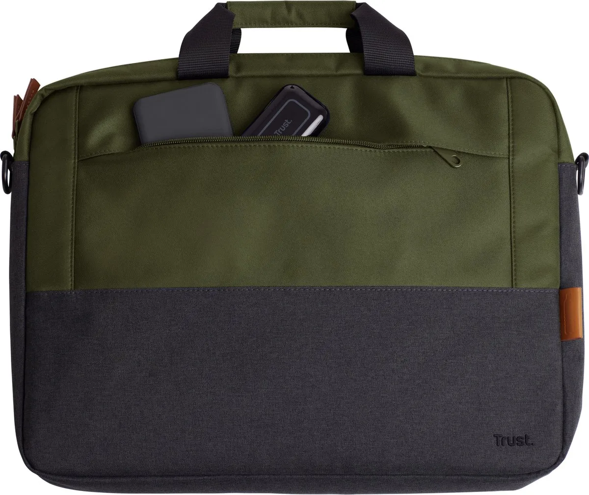 Trust Lisboa Laptoptas 16 inch - 2 Vakken - Groen