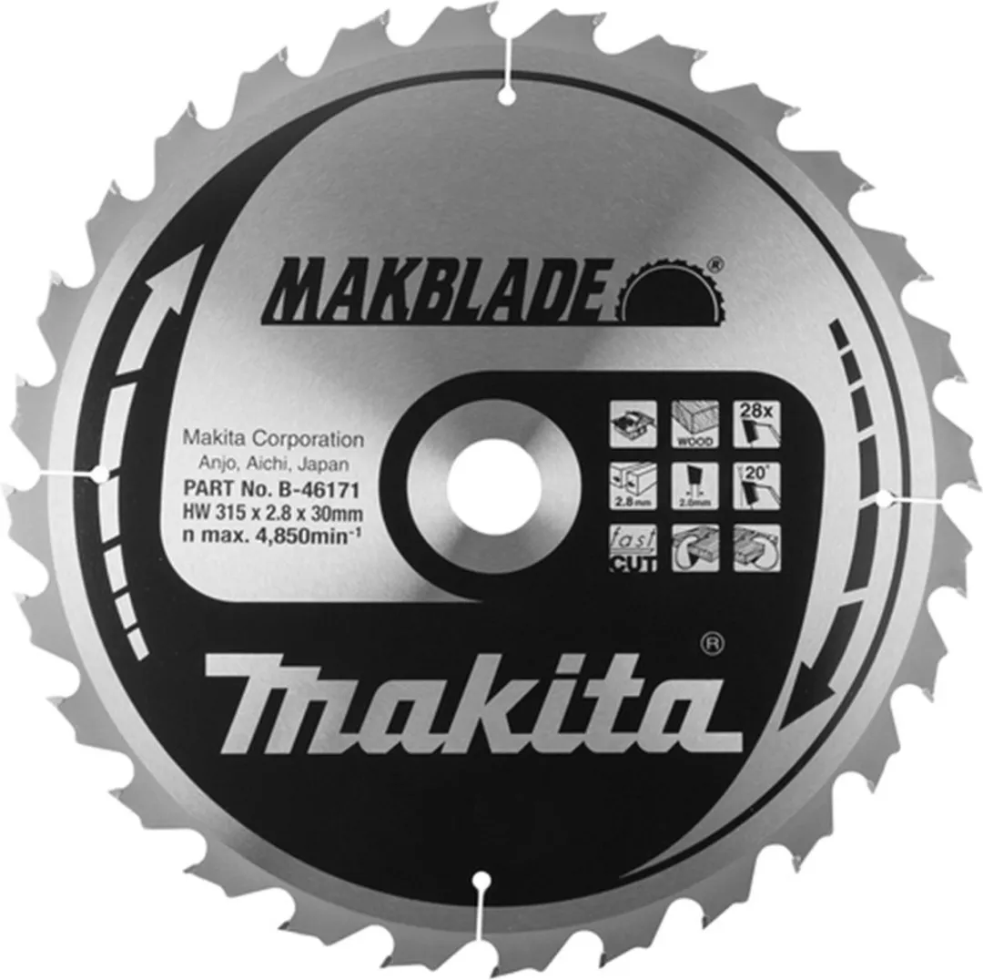 Makita Makblade Cirkelzaagblad Ø315mm 48T