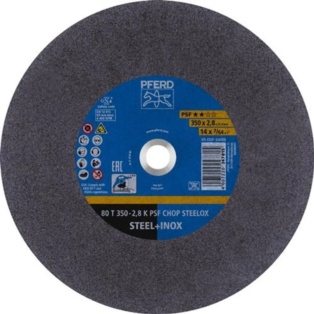 Pferd PSF Chop Steelox Doorslijpschijf Ø350x2,8mm - Metaal