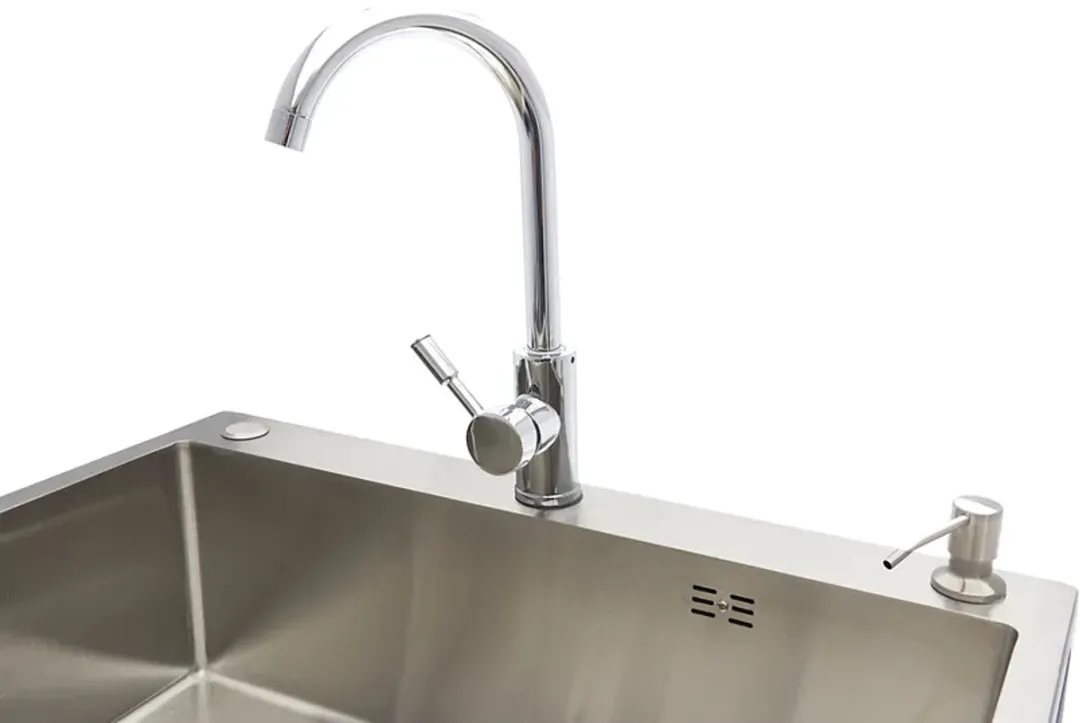 HBM H130680 Wasbak met Kraan - Zwart