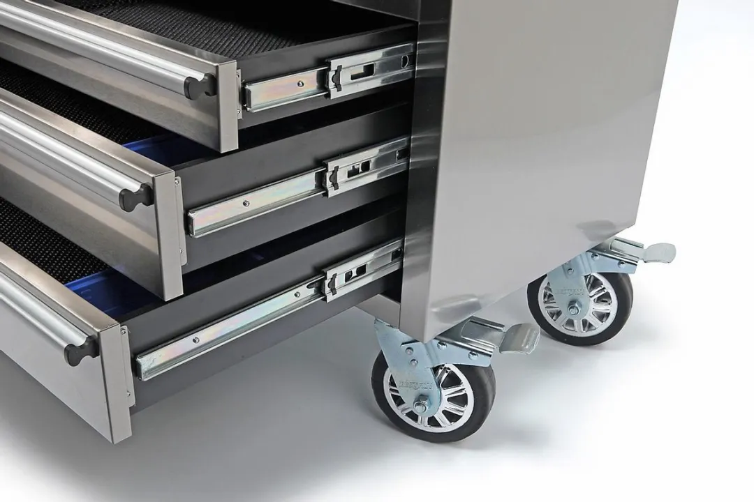 HBM Gereedschapswagen RVS Werkbank 122cm - 7 Lades