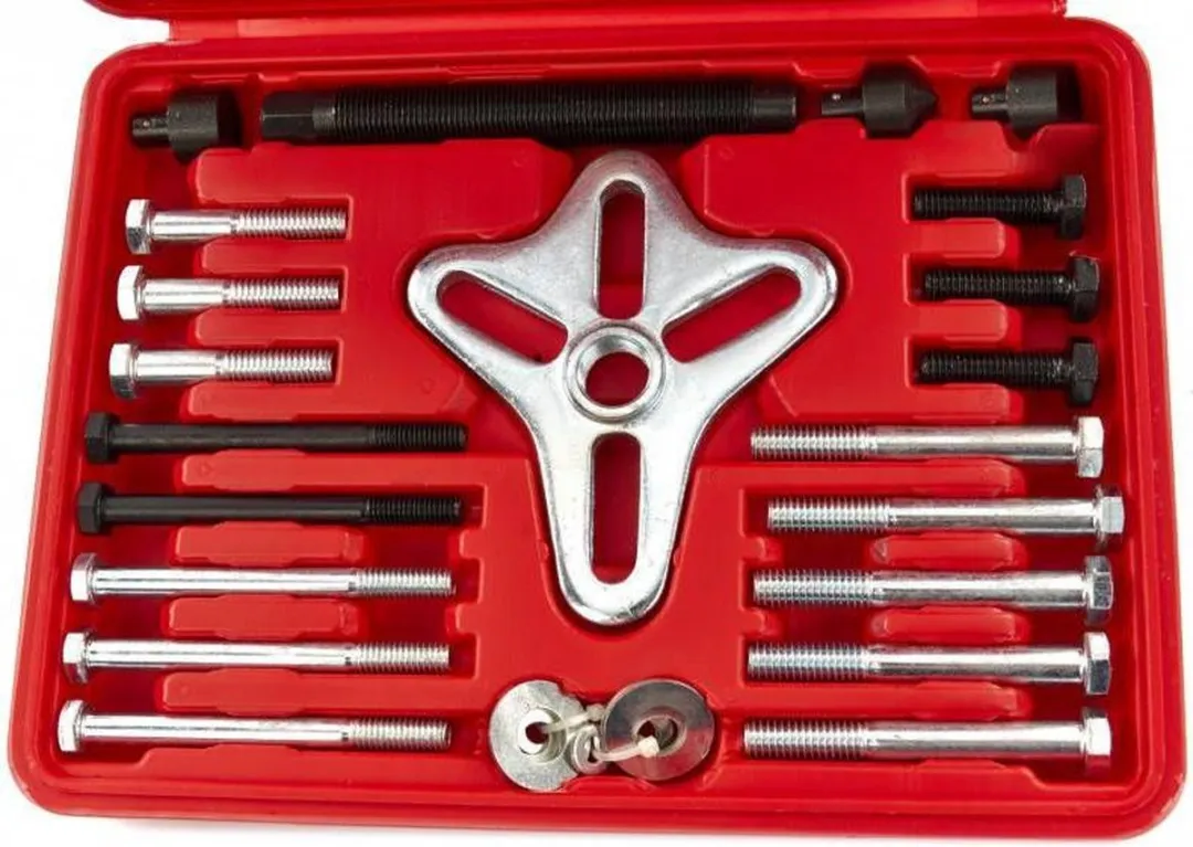 HBM Vliegwieltrekker Set 46-delig - Rood