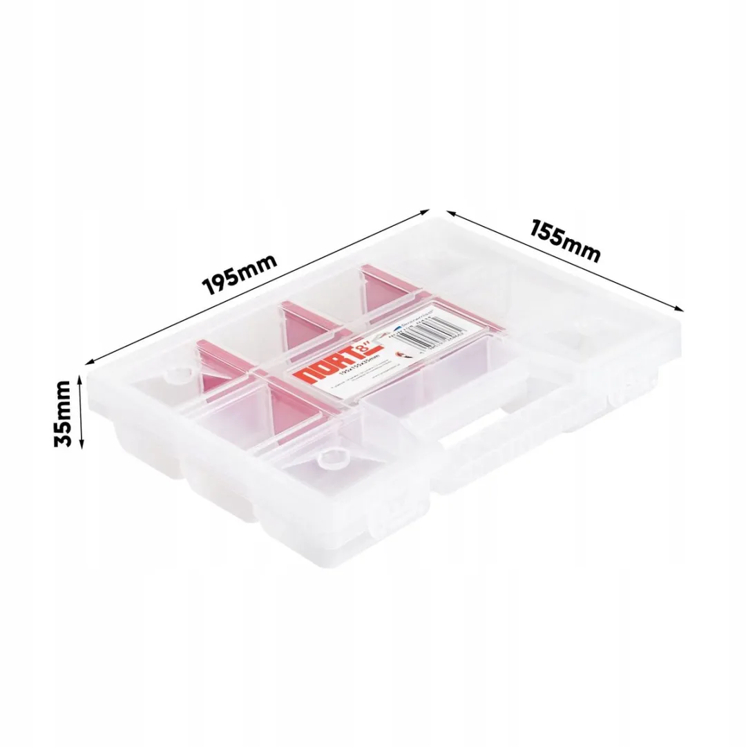 Prosperplast NORT08 Transparante Opbergorganizer