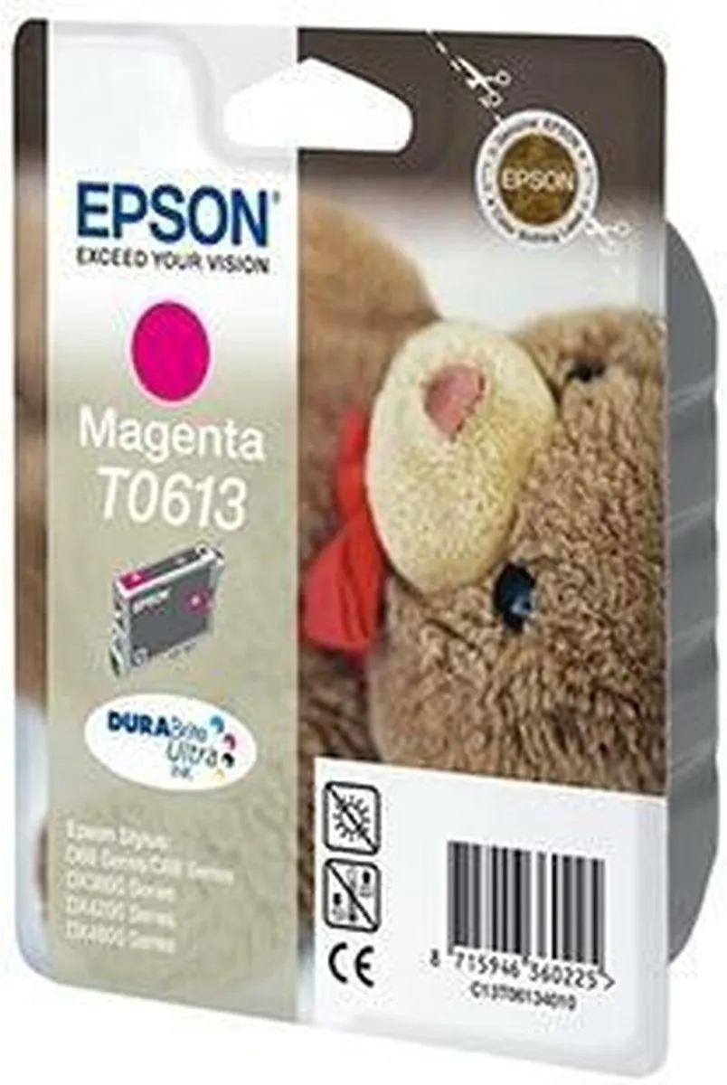 Epson T0613 Magenta Inktcartridge - 250 pagina's