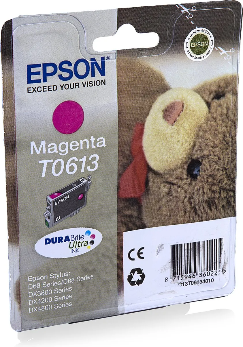 Epson T0613 Magenta Inktcartridge - 250 pagina's