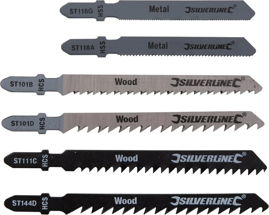 Silverline Decoupeerzaagbladen 30-delig T-schacht